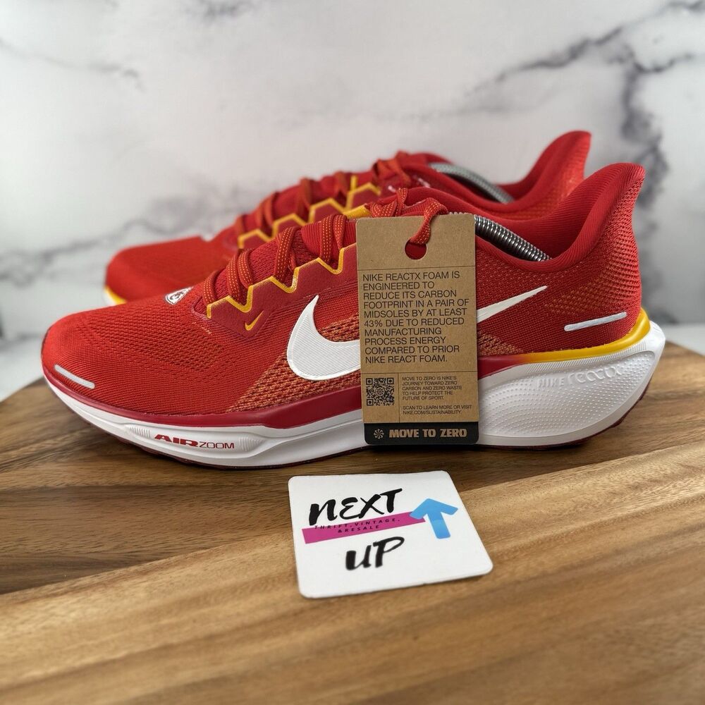 Mens 11-Nike Zoom Pegasus 41 Kansas City Chiefs Athletic Shoes FZ5079-600 nby